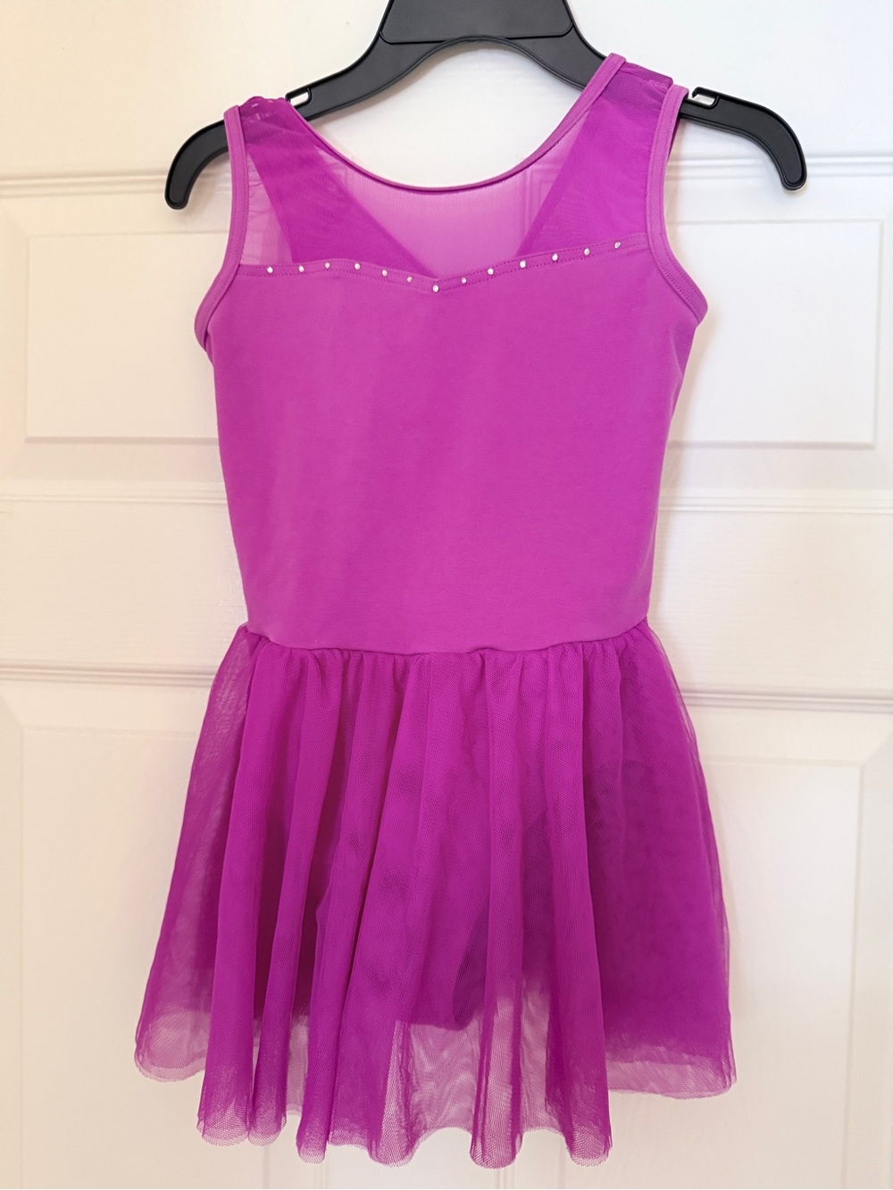 Girls Magenta Tutu Dress with Bow Back